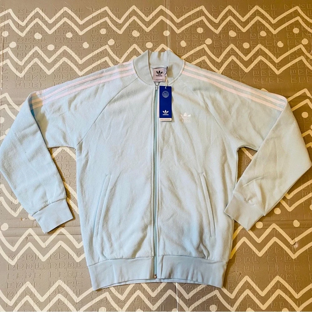 Adidas running racing soccer knitted vintage track jacket